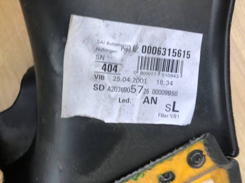 Карта задня ліва Mercedes C-class w203 купе, б.в 2036905725 2036905725 фото