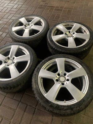 Комплект дисків Mercedes 5/112 із гумою Nokian 245/40/R18, б.в. 245/40/R18 фото