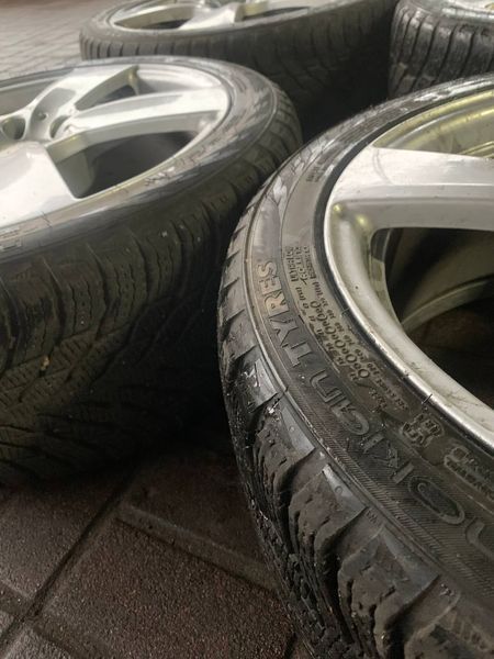 Комплект дисків Mercedes 5/112 із гумою Nokian 245/40/R18, б.в. 245/40/R18 фото
