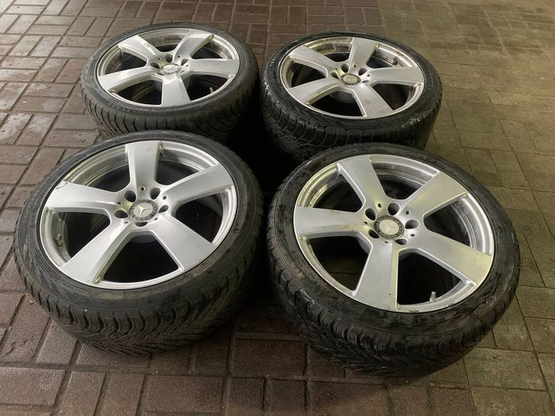 Комплект дисків Mercedes 5/112 із гумою Nokian 245/40/R18, б.в. 245/40/R18 фото