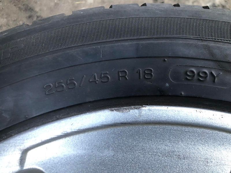 Запасное колесо R18 с резиной Mercedes W221 S-класс, б.у. 2214012102 фото