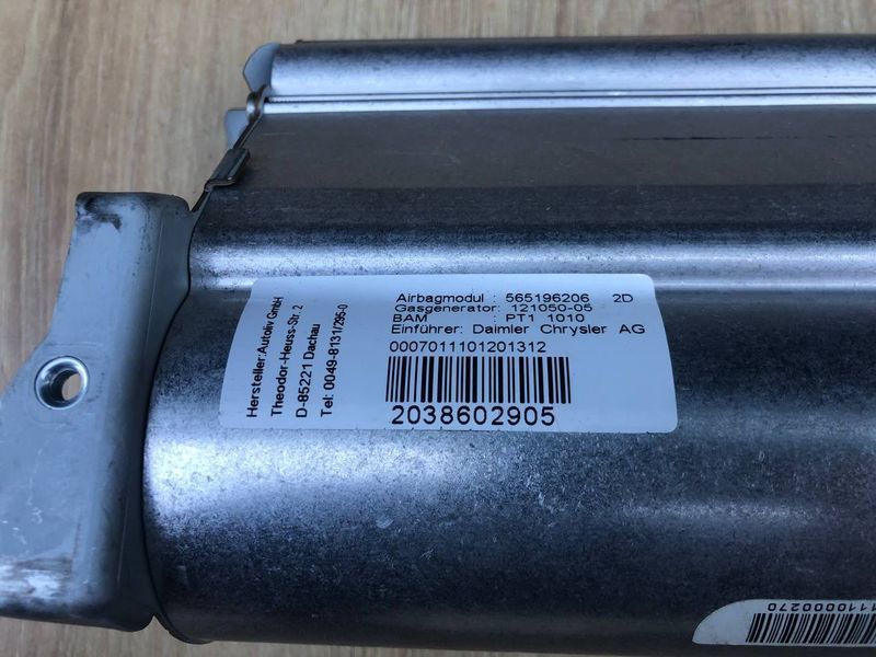 Подушка безопастности(air bag) пассажирская Mercedes C-class w203, б.у 2038602905  2038602905 фото